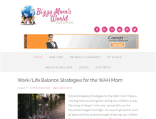 Tablet Screenshot of bizzymomsworld.com